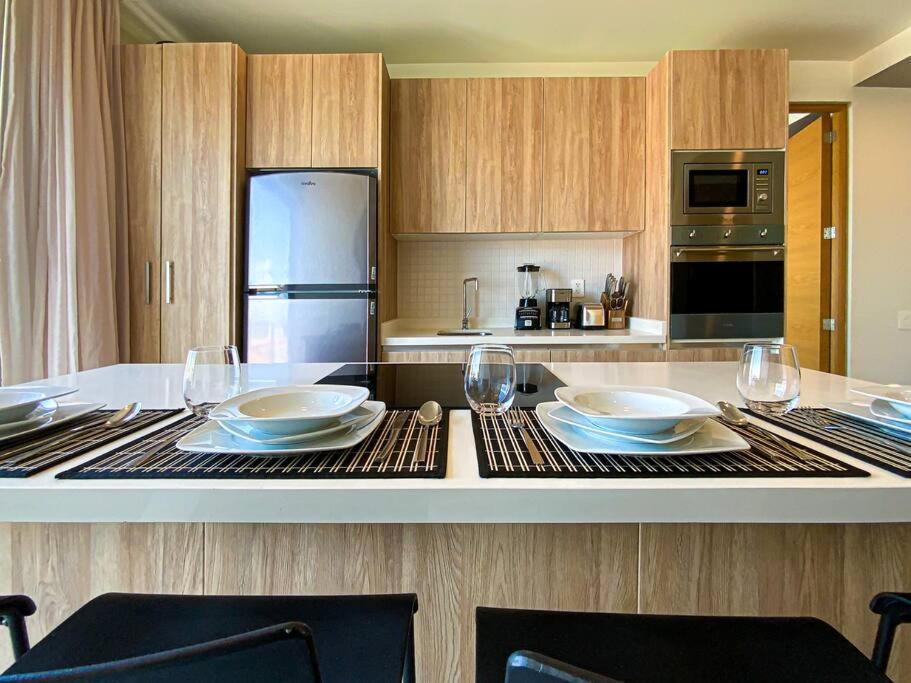 Beautiful + Luxury + Ocean View + Pool Lejlighed Playa del Carmen Eksteriør billede