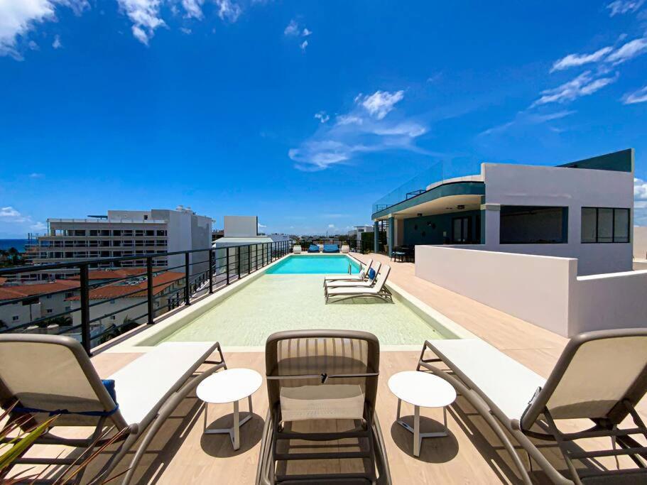 Beautiful + Luxury + Ocean View + Pool Lejlighed Playa del Carmen Eksteriør billede
