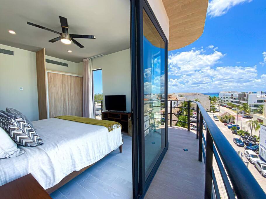 Beautiful + Luxury + Ocean View + Pool Lejlighed Playa del Carmen Eksteriør billede