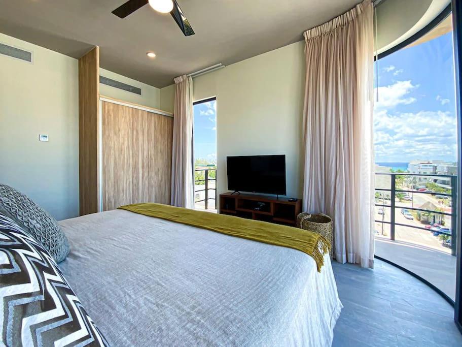 Beautiful + Luxury + Ocean View + Pool Lejlighed Playa del Carmen Eksteriør billede
